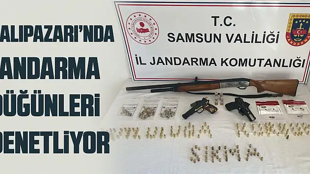 Samsun'da jandarma düğünleri denetliyor