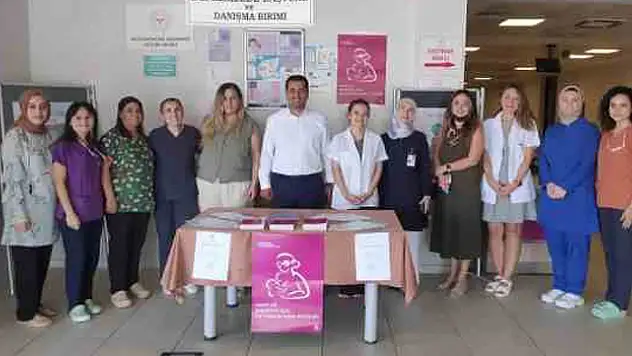 Muğla'da Dünya Emzirme Haftası için stant açıldı