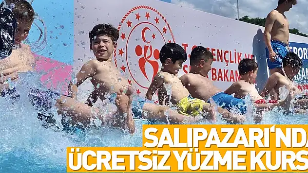 Salıpazarı ilçesinde ücretsiz yüzme kursları devam ediyor