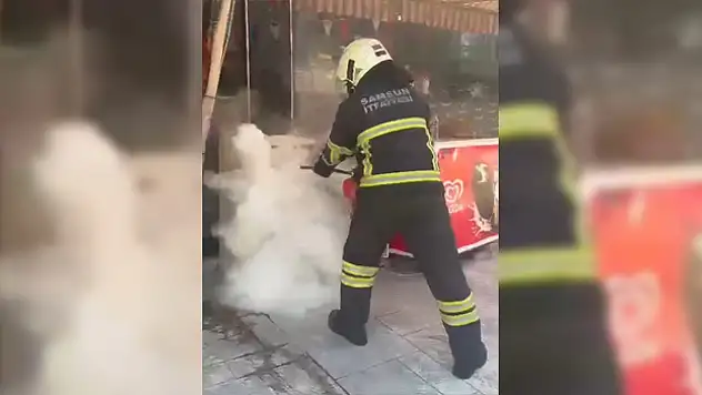 Samsun'da elektrik trafosunda patlama yaşandı