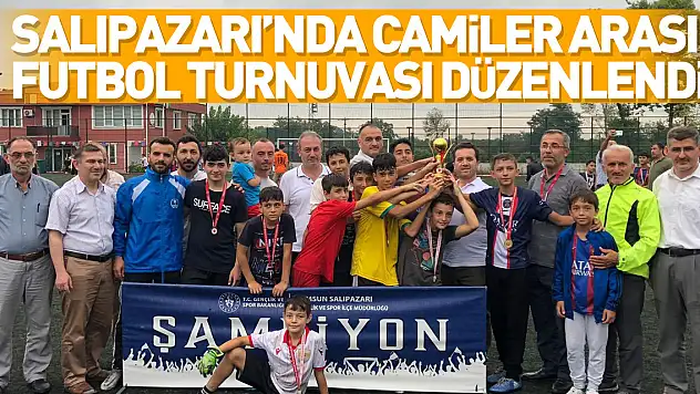 Salıpazarı'nda camiler arası futbol turnuvası düzenlendi