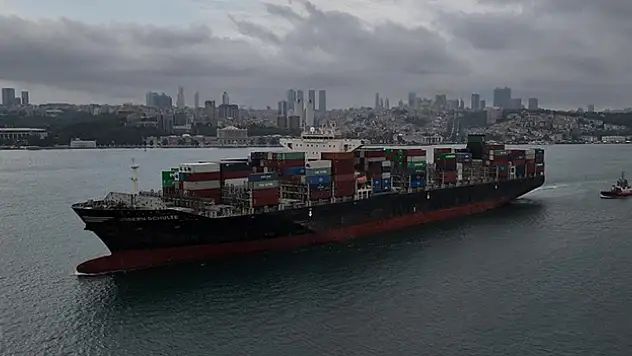 Odessa Limanı'ndan ayrılan 'Joseph Schulte' adlı gemi İstanbul Boğazı'na ulaştı