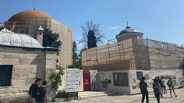 Ayasofya-i Kebir Camii Şerifi'nde restorasyon başladı