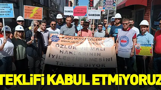 'Teklifi kabul etmiyoruz'