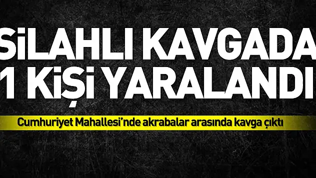 Çarşamba'da silahlı kavga 1 kişi yaralandı