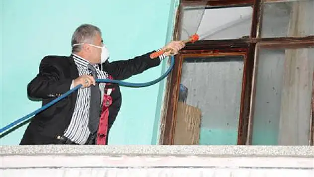 Cesur müdür arılarla savaştı!