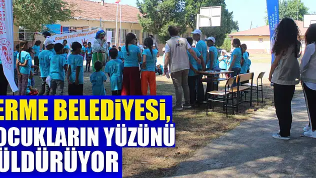 Terme Belediyesi, çocukların yüzünü güldürüyor