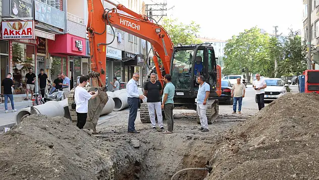 Bafra'da alt yapı çalışmaları devam ediyor