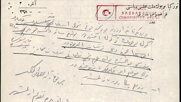 Milli Mücadele'nin en önemli safhasının ayrıntıları Atatürk'ün elinden yazılmış telgrafta