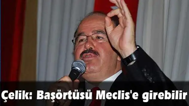 Çelik: Başörtüsü Meclis'e girebilir