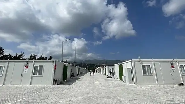 Hatay'da 158 konteyner kentte 47 bin 772 depremzede aile misafir ediliyor