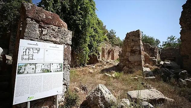 Alanya'daki Syedra Antik Kenti'nin orijinal gezi güzergahı ortaya çıkarılıyor