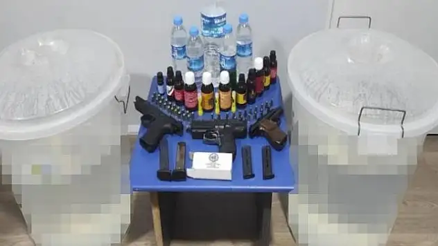 Samsun'da 93 litre sahte içki ele geçirildi