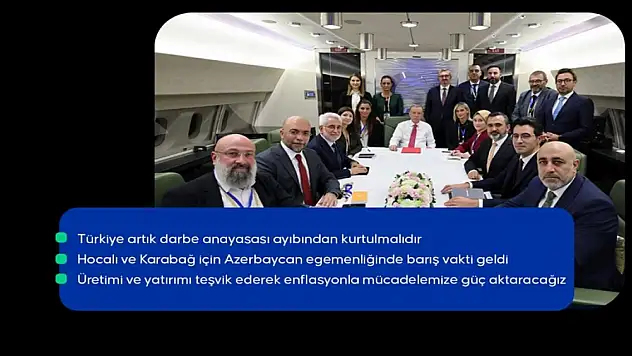 Cumhurbaşkanı Erdoğan: Temennimiz Zengezur ve Laçin'i barış koridoru haline getirerek açmaktır