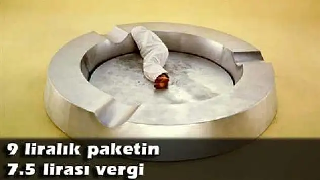 9 liralık paketin 7.5 lirası vergi