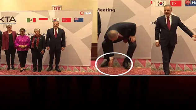 Bakan Fidan Türk bayrağını yerde bırakmadı