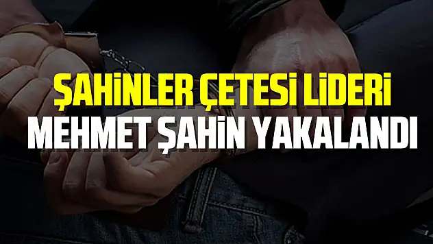 Şahinler çetesi lideri Mehmet Şahin yakalandı