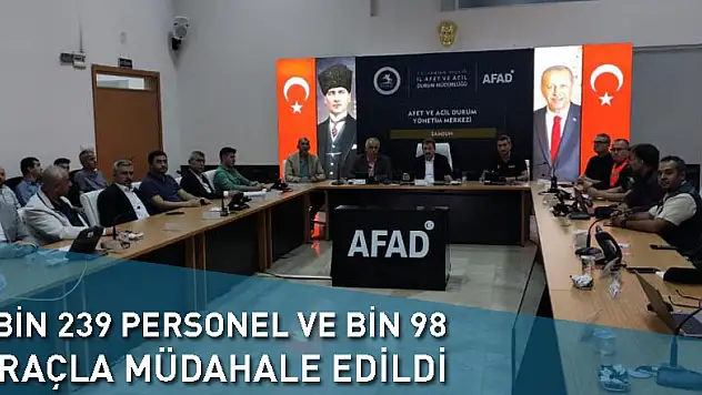 Devlet sele karşı seferber oldu: 2 bin 239 personel ve bin 98 araçla müdahale edildi