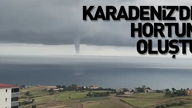 Karadeniz'de hortum oluştu