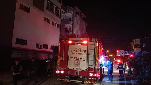 Ordu'da iş yeri yangını