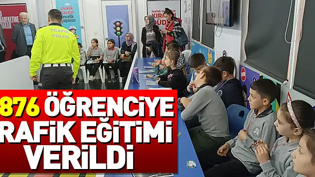 1.876 Öğrenciye Trafik Eğitimi Verildi