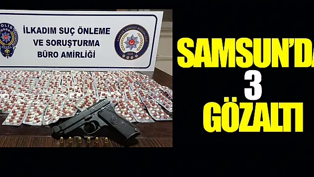 Samsun'da 3 Gözaltı