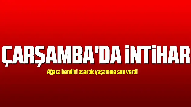 Çarşamba'da intihar