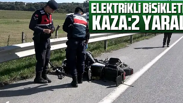 Elektrikli bisikletli kaza:2 yaralı