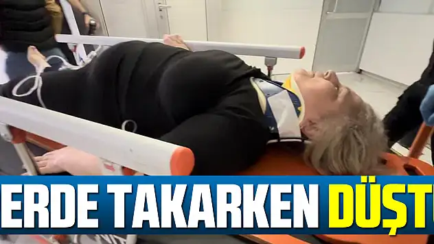 Perde takarken düştü