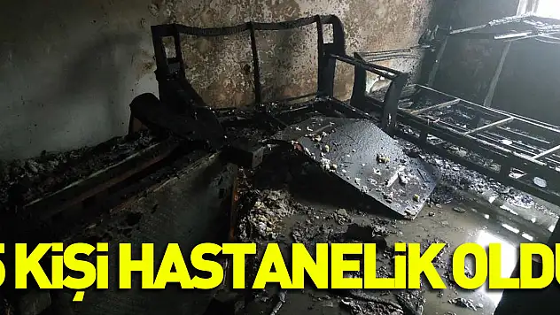 Çakmakla oynadı 5 kişi hastanelik oldu