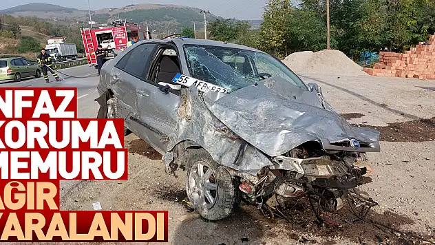 İnfaz koruma memuru ağır yaralandı