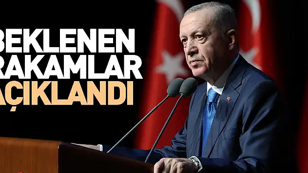 Cumhurbaşkanı Erdoğan, rakamları açıkladı