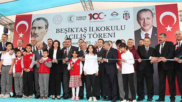Milli Eğitim Bakanı Tekin, Beşiktaş Jimnastik Kulübü'nün yaptırdığı okulu açtı