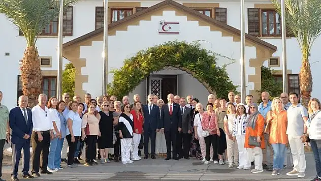 TEMAD KKTC Cumhurbaşkanı Tatar'ı ziyaret etti