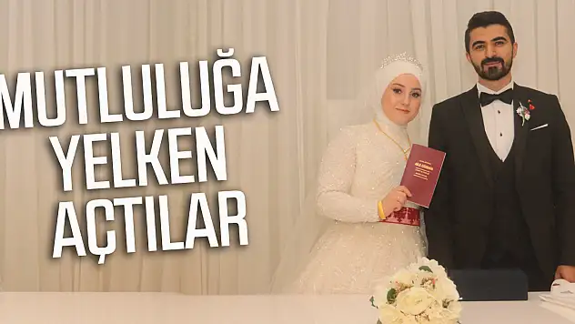 Rukiye ve Oğuzhan çifti Dünya evine girdi