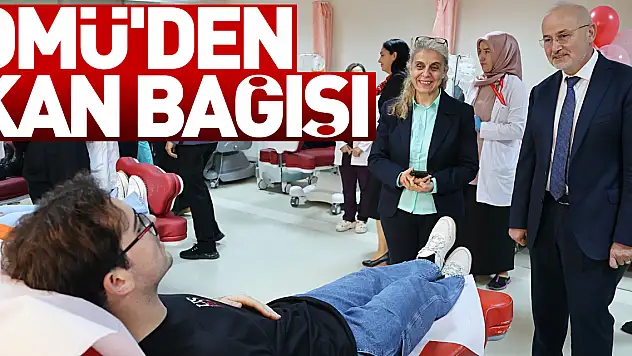 OMÜ'den kan bağışı