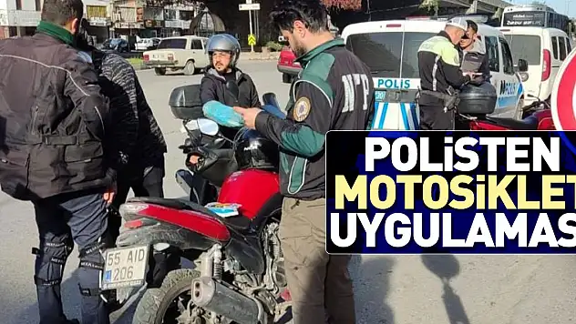 Samsun'da motosiklet uygulaması