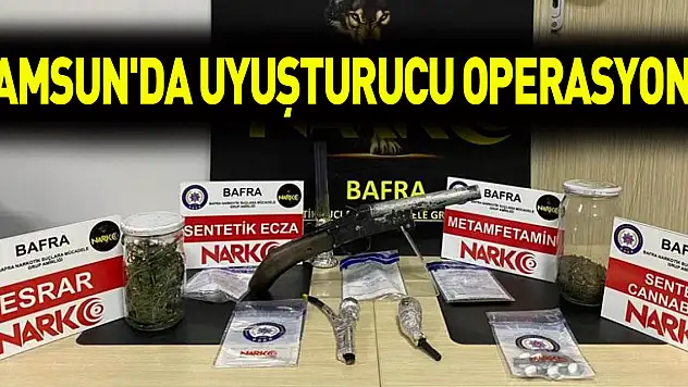 Samsun'da uyuşturucu operasyonu