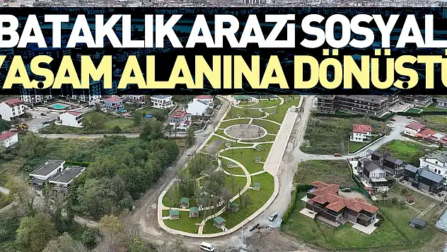 Bataklık arazi sosyal yaşam alanına dönüştü