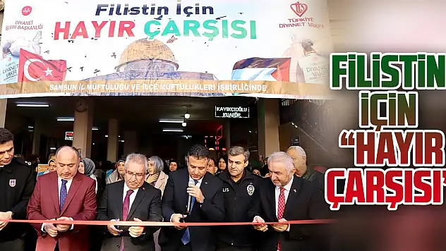 Filistin için 'HAYIR ÇARŞISI'
