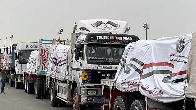 Gazze'ye yardım tırı sayısı 200 oldu