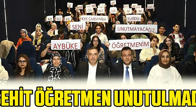 Şehit Öğretmen Unutulmadı