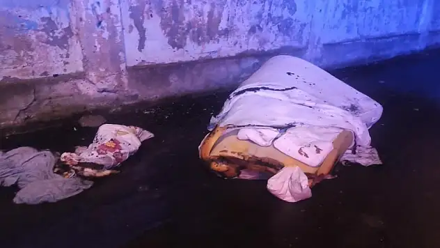 Yangında 2 kişi hastanelik oldu