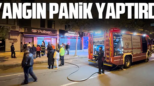 Yangın panik yaptırdı