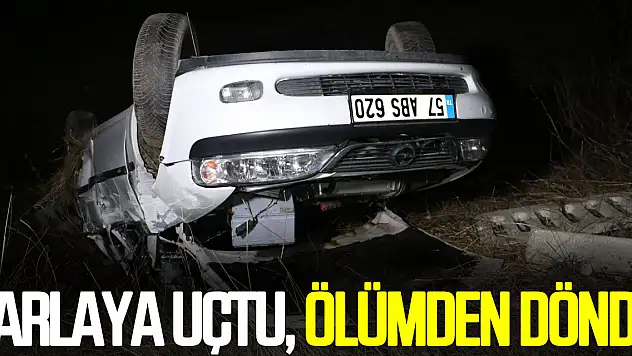 TARLAYA UÇTU, ÖLÜMDEN DÖNDÜ