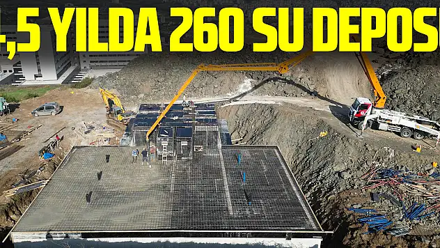 4,5 yılda 260 su deposu