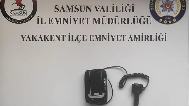 Samsun'da araçta radar tespit cihazı bulundu