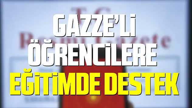 Gazze'li Öğrencilere Eğitimde Destek