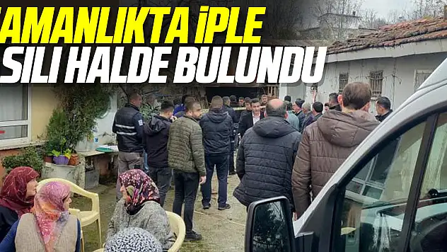 Samanlıkta iple asılı halde bulundu