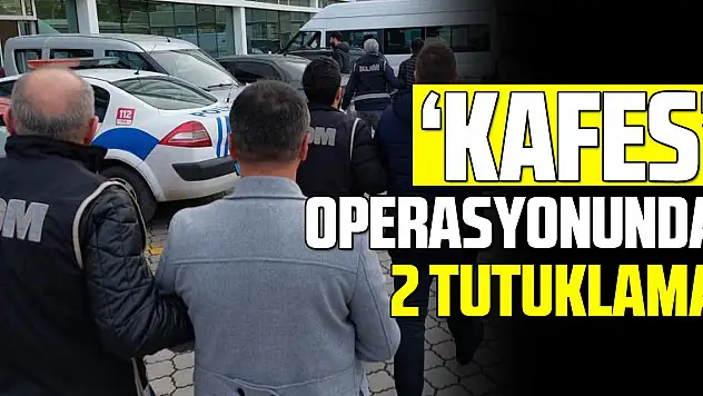 'Kafes' operasyonunda yakalanan 2 kişi tutuklandı